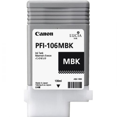 Картридж струйный CanonPFI-106MBK матовый черный 130 мл для iPF6400/6450 (6620B001)