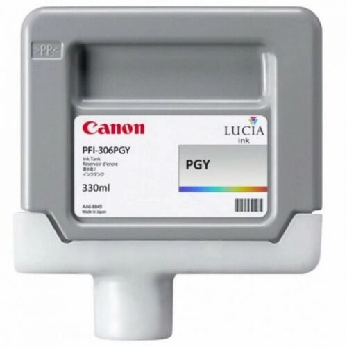 Картридж CANON PFI-306PGY Photo, серый, 330мл., для iPF 8300/8300S/8400/9400/9400S (6667B001)
