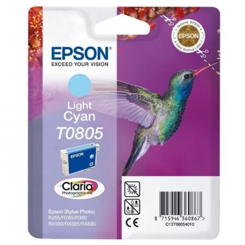 Картридж струйный Epson C13T08054011, светло-голубой, 330 стр., для Epson St Ph P50/PX660/PX720WD