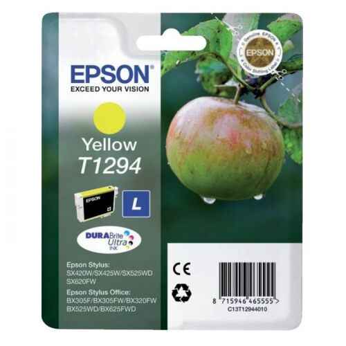 Картридж струйный Epson C13T12944011, желтый, 545 стр., для Epson St SX420/425/525WD/B42WD/BX320FW