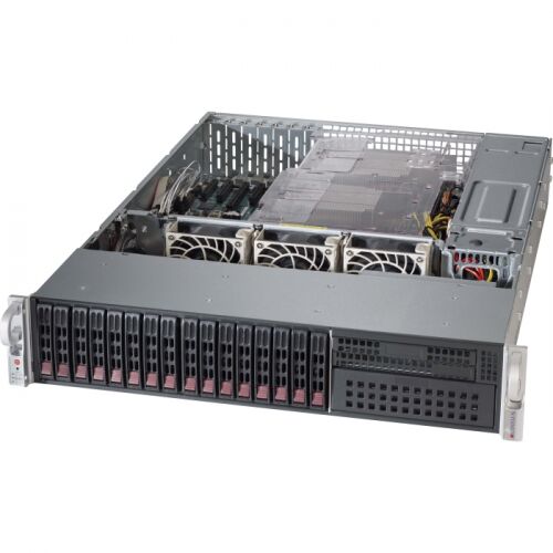 Серверная платформа Supermicro SuperServer 2028R-C1R/ no CPU (x2)/ noRAM (x16)/ Broadcom 3108/ noHDD (up 16 SFF)/ 2x GbE/ 2x 920W (up2) (SYS-2028R-C1R)