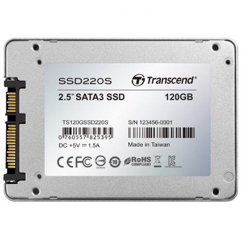 Твердотельный диск Transcend 220S, 120GB, SATA III[R/W - 420/550 MB/s] (TS120GSSD220S) фото 2