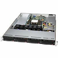 Серверная платформа SuperMicro Barebone 1U, X12SPW-TF, CSE-815TQC-605WB, LGA 4189, 8xDIMM DDR4, 4x3.5" NVMe/SATA, 1x PCI-E 3.0 x 4, 2x 10GbE, HF, RoHS, 600W (SYS-510P-WT)