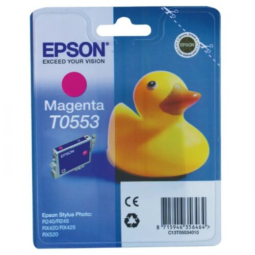 Картридж струйный EPSON T0553, пурпурный, 290 стр., для RX240/RX420/RX520 (C13T05534010)