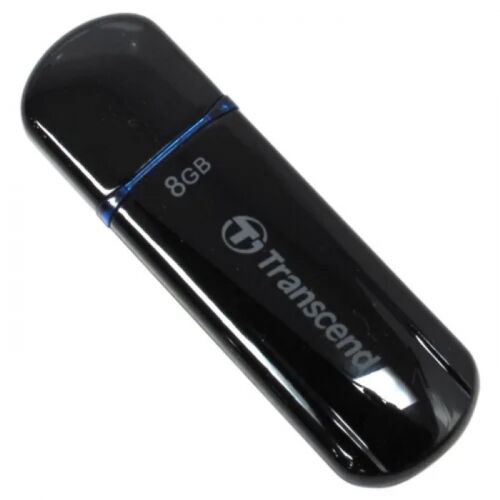 Флеш-накопитель Transcend 8GB JetFlash 600 USB 2.0 Black/Blue High Speed (TS8GJF600)