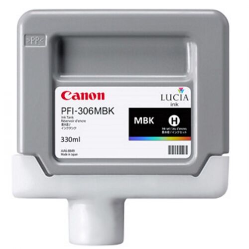 Картридж CANON PFI-306MBK, матовый черный, 330мл, для iPF 8300/8300S/8400/9400/9400S (6656B001)