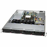 Серверная платформа SuperMicro CSE-815TQC-605WB/ 1x LGA 4189/ 8x DIMM/ noHDD (up 4LFF)/ 2x 10Gb/ 1x 600W (NHP) (SYS-510P-WT)