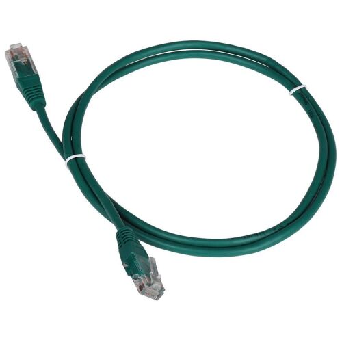 Патч-корд TWT UTP кат. 5e 0.3 м зеленый (TWT-45-45-0.3-GN)
