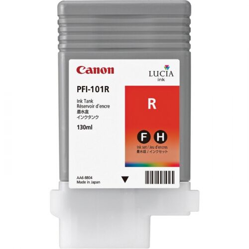 Картридж струйный Canon PFI-101R красный 130 мл для imagePROGRAF-iPF5000, iPF5100, iPF6000, iPF6100, iPF6200 (0889B001)