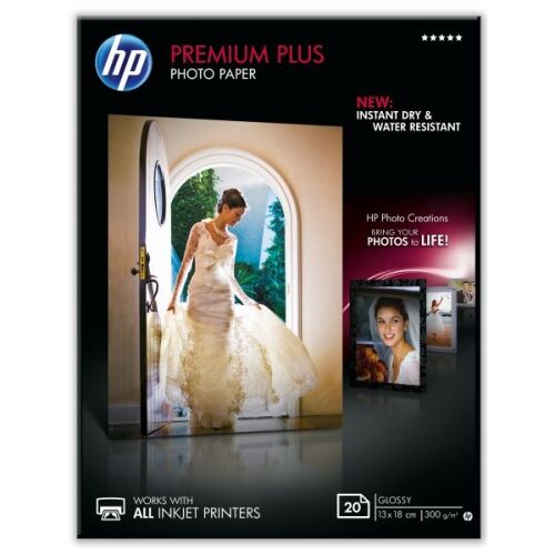 Глянцевая фотобумага HP высшего качества, 20 листов, 13 х 18 см, 300 г/ м² (CR676A)