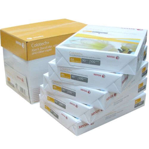 Бумага XEROX Colotech Plus без покрытия 170CIE, 90г, A4, 500 листов. Грузить кратно 5 шт. (003R98837)