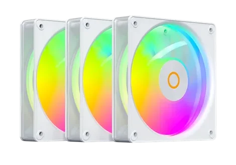 Вентилятор для корпуса Ocypus Gamma F12 Elite WH ARGB 3 IN 1, 120x120x25mm, 4-PIN PWM, 600-1800 RPM, 26 DBA MAX, HYDRO BEARING