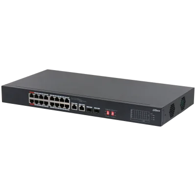 Коммутатор Dahua DH-S3218-16ET-190 16x100Мбит/ с 2x1Гбит/ с неуправляемый