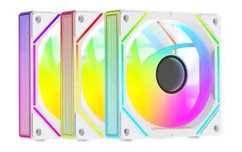 Вентилятор для корпуса Ocypus Gamma F12 UNI WH ARGB 3 IN 1, 3x120x120x25mm, 4-PIN PWM, 800-1800 RPM, 31 DBA MAX, HYDRO BEARING