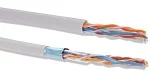 ITK Кабель связи витая пара U/ UTP, кат.6, 4 пары 23AWG solid, 305м, ПВХ, серый (LC1-C604-111)