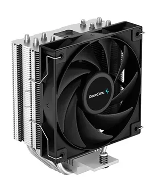 DEEPCOOL AG400 DIGITAL PLUS LGA1700/ 1200/ 115X/ AM5/ AM4 (9шт/ кор, TDP 220W, PWM, DUAL ARGB Fan 120mm, 4 тепл. трубки, черный) RET
