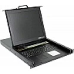 ProCase E1708 Консоль однорельсовая , КВМ 8 порт, LCD 17, single rail console KVM 8 port, LCD D-Sub, USB, разрешение 1280*1024, 8 кабелей
