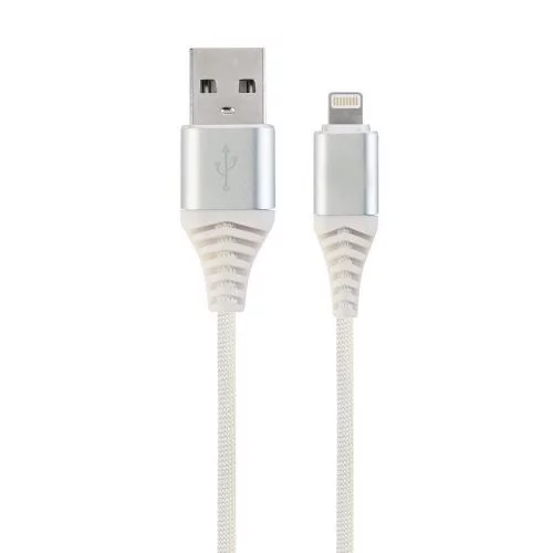 Filum Кабель USB 2.0, 1 м., белый, 2 А, разъемы: USB A male - Lightning male, пакет. [FL-CPro-U2-AM-LM-1M-W1] (901872)