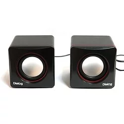 Dialog Colibri AC-04UP BLACK-RED {акустические колонки 2.0, 6W RMS, питание от USB}