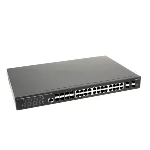 PoE Коммутатор OSNOVO SW-32G4X-3L Управляемый L3 PoE коммутатор Gigabit Ethernet на 16xGE RJ-45 c PoE + 8xGE Combo (RJ-45 + SFP) + 4x1G/10G SFP+ Uplink. Порты: 16 x GE (10/100/1000 Base-T) с поддержкой PoE (IEEE 802