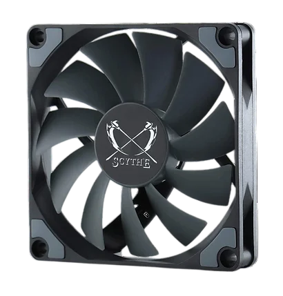 Кулер для корпуса/ Case Cooler Scythe Kaze Flex 92 Slim (92x92x16mm, 4-pin PWM, 41.3CFM, 23.2dBA, 2500RPM, Black) (KF9215FD25-P)