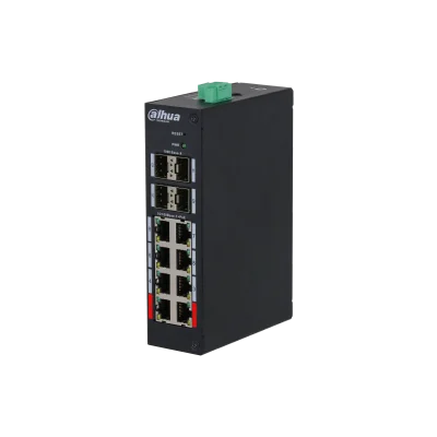 Коммутатор Dahua DH-HS4412-8ET-120 (L2) 8x100Мбит/с 4x1Гбит/с 4SFP 8PoE 120W управляемый