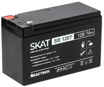Батарея для ИБП Бастион SKAT SB 1207 12В 7Ач (2533) (2533#MLN)