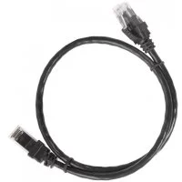ITK Коммутационный шнур (патч-корд), кат.5Е UTP, 1м, черный (PC09-C5EU-1M)