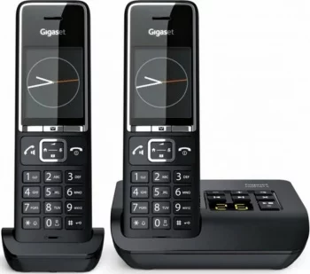 Р/ Телефон Dect Gigaset Comfort 550A DUO RUS черный (труб. в компл.:2шт) автооветчик АОН (L36852-H3021-S304)