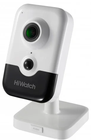 HiWatch DS-I214W(C)(2.0mm) Компактная IP-камера, 1920x1080, 2 Мп, 30 кадр/ с, CMOS, Wi-Fi, PoE, EXIR до 10 м, пластик