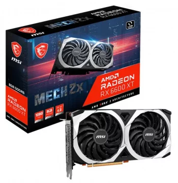 Видеокарта MSI PCI-E 4.0 RX 6600 MECH 2X 8G AMD Radeon RX 6600 8192Mb 128 GDDR6 2044/14000 HDMIx1 DPx3 HDCP Ret