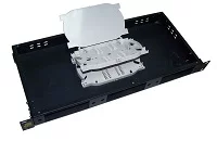 Кросс оптический LANMASTER 19" металлический, глубина - 230мм, 1U на 3 адаптерные панели (LAN-FOBM-RM-3P)