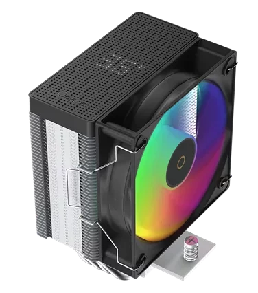 Кулер для процессора Ocypus Gamma A40 BK ARGB Digital, 100mm ARGB FAN, Top Display Panel, 4 HEAT PIPES, 4-PIN PWM, 600-2400 RPM, 29.5DBA, HYDRO BEARING, LGA115X/1200/1700/18XX, AM4/AM5