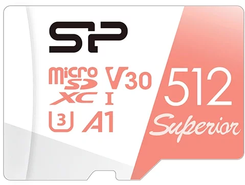 Флеш карта microSDHC Silicon Power Superior microSDXC 512GB A1, Class 10, UHS Class 1, Video Class 30, R/ W 80/ 100, адаптер SP512GBSTXDV3V20SP