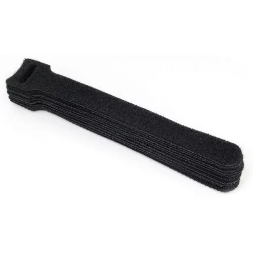 Cablexpert Хомуты-липучки на основе ленты Velcro® VT-110x11BK 110 x 11 мм, черные (12 шт.) фото 2