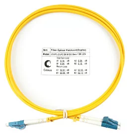 Cabeus FOP(d)-9-LC-LC-1,5m Шнур оптический duplex LC-LC 9/ 125 sm 1,5м LSZH