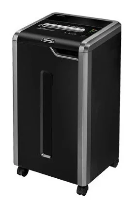 Шредер Fellowes® 325CI. (24 листа) , 83 литр, 4 х 38мм (класс 4), 100% Jam Proof, уничтожает: скоб/скреп/карты/CD (FS-46320)