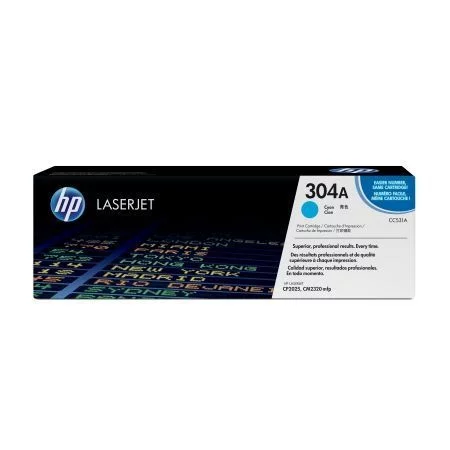 Картридж HP 304A, голубой / 2800 страниц (CC531A) (CC531A) Тонер-картридж/ HP Color LaserJet CC531A Cyan Print Cartridge
