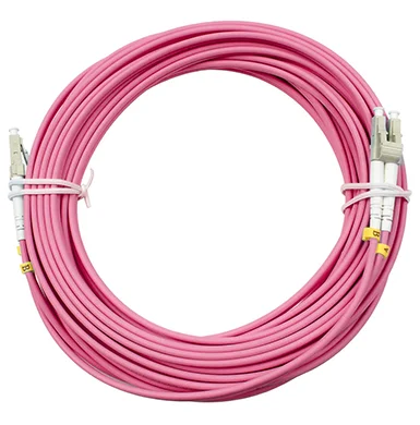 Патч-корд ВО Cabeus FOP-50-OM4-LC-LC-20m Шнур оптический duplex LC-LC 50/125 mm OM4 20м LSZH