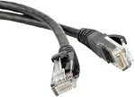 Патч-корд TWT UTP кат.5e, с заливными колпачками, 0.5 м, черный (TWT-45-45-0.5-BK)