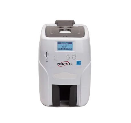 Pointman Nuvia N15, односторонний, лоток подачи на 100 карт, приемный на 50 карт, USB2.0 (High-Speed), RS-232, Built in 10/ 100 Ethernet, ЖК дисплей (N15-0001-00-S)