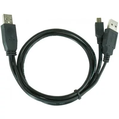 Gembird/ Cablexpert CCP-USB22-AM5P-3 USB 2.0 Pro Кабель , 2xAM/ miniBM 5P, 0.9м, экран, черный