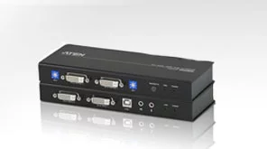 ATEN USB DVI Dual View Cat 5 KVM Extender (1024 x 768@60m) (CE604-AT-G)