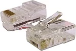 Коннектор RJ45 UTP 8P8C, универсальный, cat.5e, 100 шт. (TWT-PL45-8P8C)