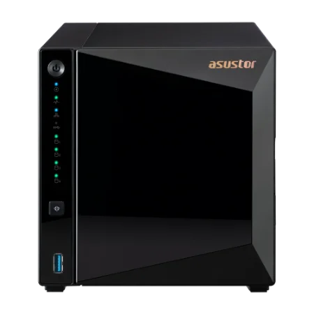 ASUSTOR AS3304T V2 4-Bay NAS/ MPl/ ARM64 64-bit 1.7GHz/ 2GBDDR4/ noHDD,LFF(HDD,SSD),/ 1x2.5GbE(LAN)/ 3xUSB3.2; 90IX01L0-BW3S00
