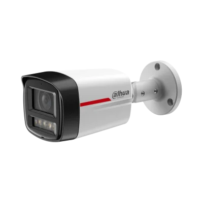 DAHUA DH-IPC-HFW2449TLP-S-LED-0600B-PRO Уличная цилиндрическая IP-видеокамера WizColor 4Мп, 1/1.8” CMOS, объектив 6мм, видеоаналитика, микрофон, LED 50м, IP67, металл
