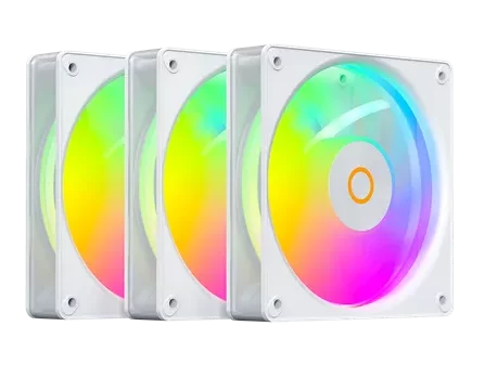 Вентилятор для корпуса Ocypus Gamma F12 Elite WH ARGB REVERSE BLADE 3 IN 1, 120x120x25mm, 4-PIN PWM, 600-1800 RPM, 26 DBA MAX, HYDRO BEARING (GAMMA F12 ELITE WH ARGB REV. BLADE 3IN1)