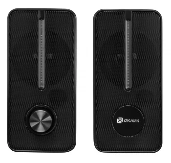 Колонки Оклик OK-120 2.0 черный 8Вт (1458485)