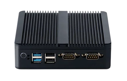 Мини ПК/ HIPER NUG C Intel Celeron J6412(2.6Ghz)/Gb/noDVD/Int:Intel UHD Graphics/BT/WiFi/war 1y/0.6kg/черный/noOS + Пассивная СО/БП 36Вт/металл/VESA Адаптер на 75х75, 100х100