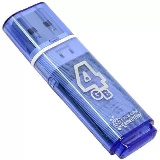 Smartbuy USB Drive 4GB Glossy series Blue (SB4GBGS-B) фото 2
